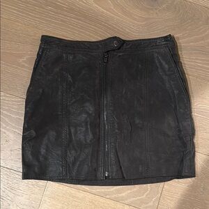 Black Leather Skirt